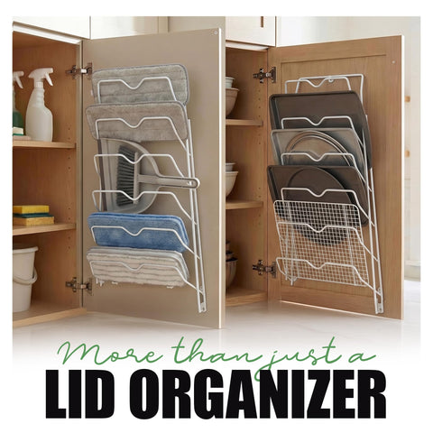 Evelots rack displayed in a kitchen showing tidy, functional organization