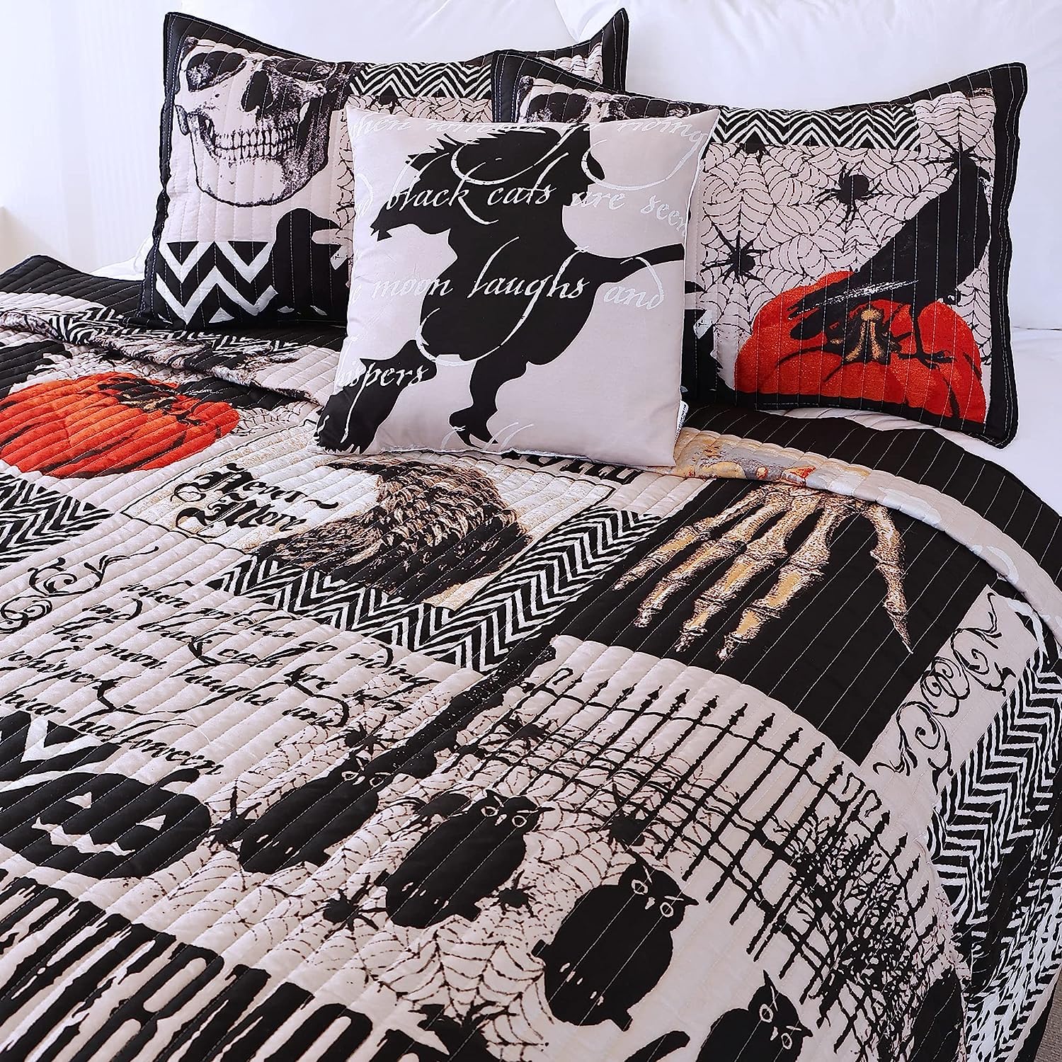 EVENHUG quilt on a king bed shows generous drape and full coverage