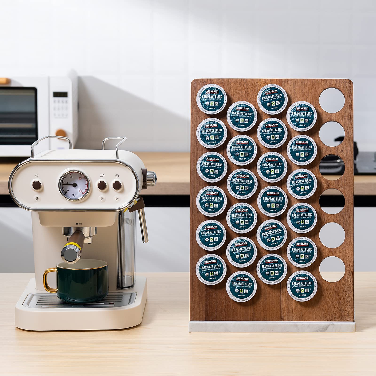 EVERBBKING in-kitchen lifestyle showing elevated coffee corner presentation