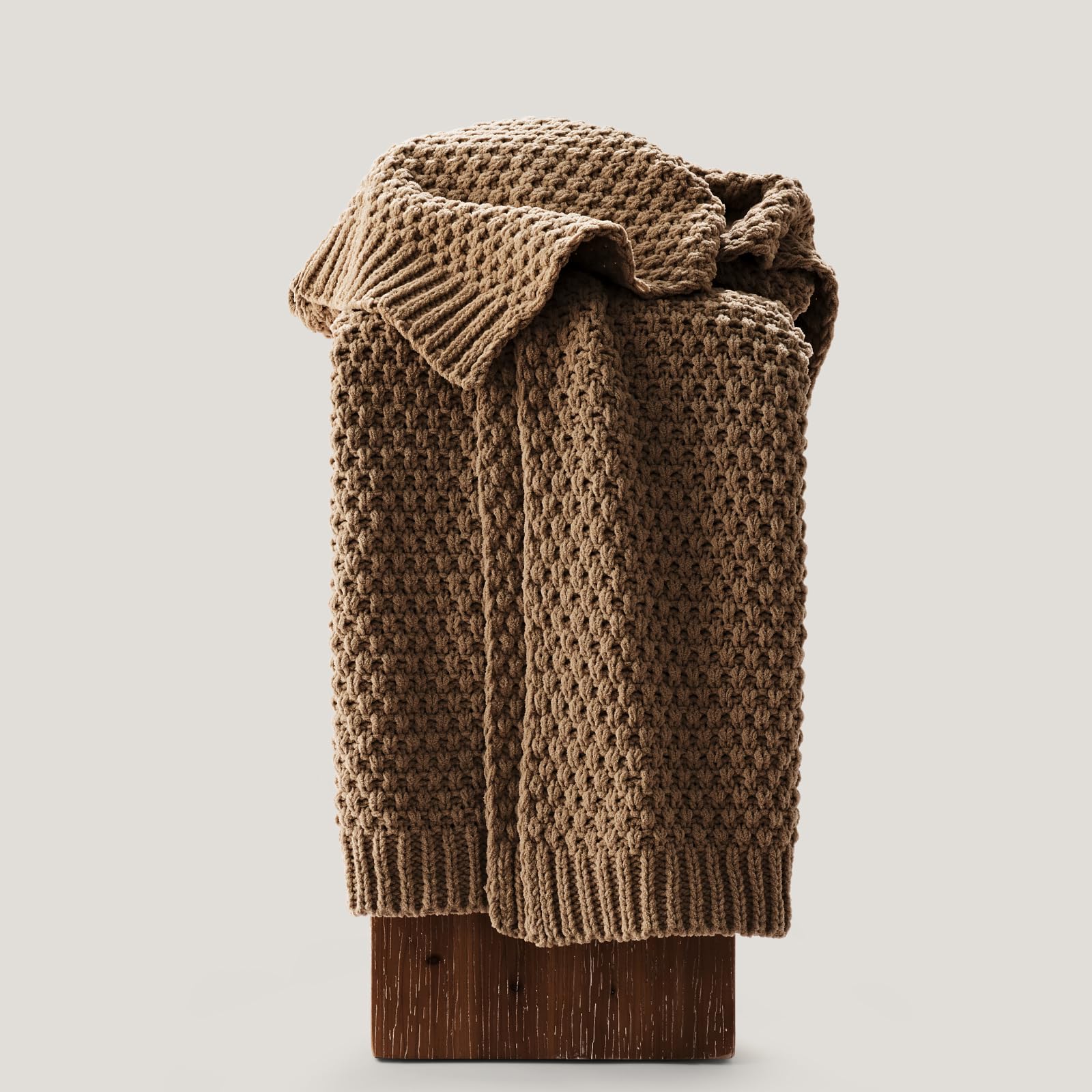 EverGrace throw in use on lap provides immediate cozy comfort