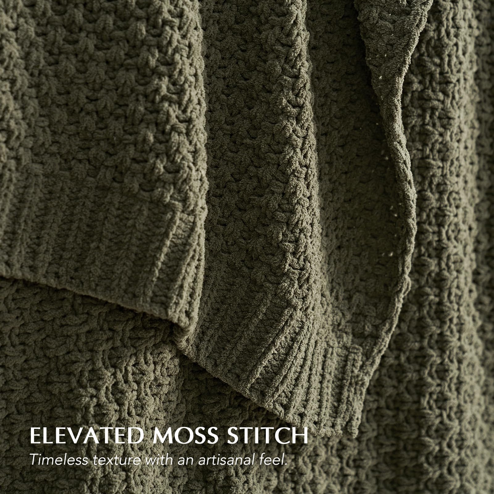 EverGrace chenille pile macro showing velvety softness and plush feel