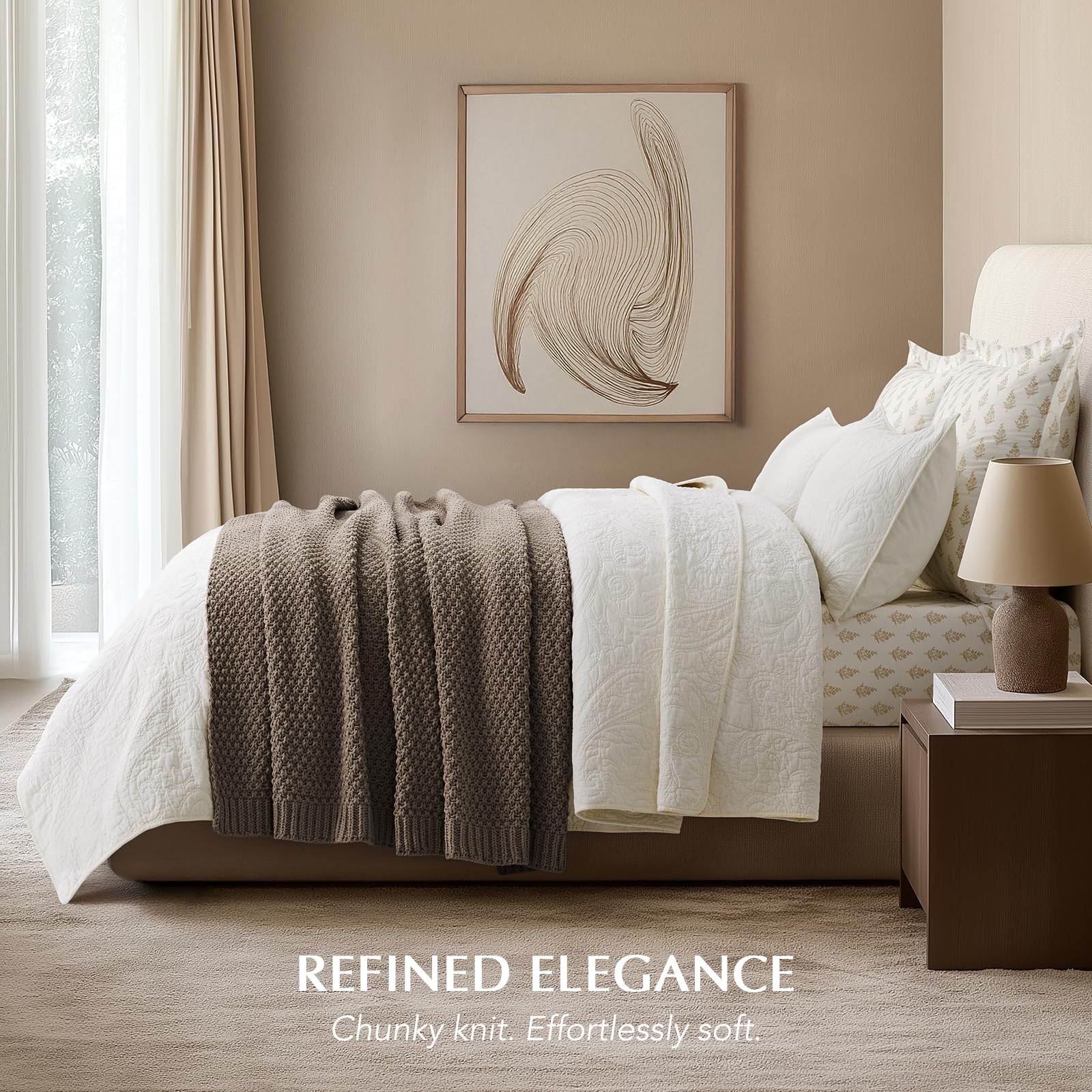 EverGrace chenille fabric detail showing velvety softness and cozy hand-feel
