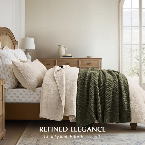 EverGrace folded at bed foot showcasing neat styling and bedroom warmth