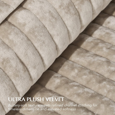 EverGrace king bed spread across frame showing full drape and generous coverage