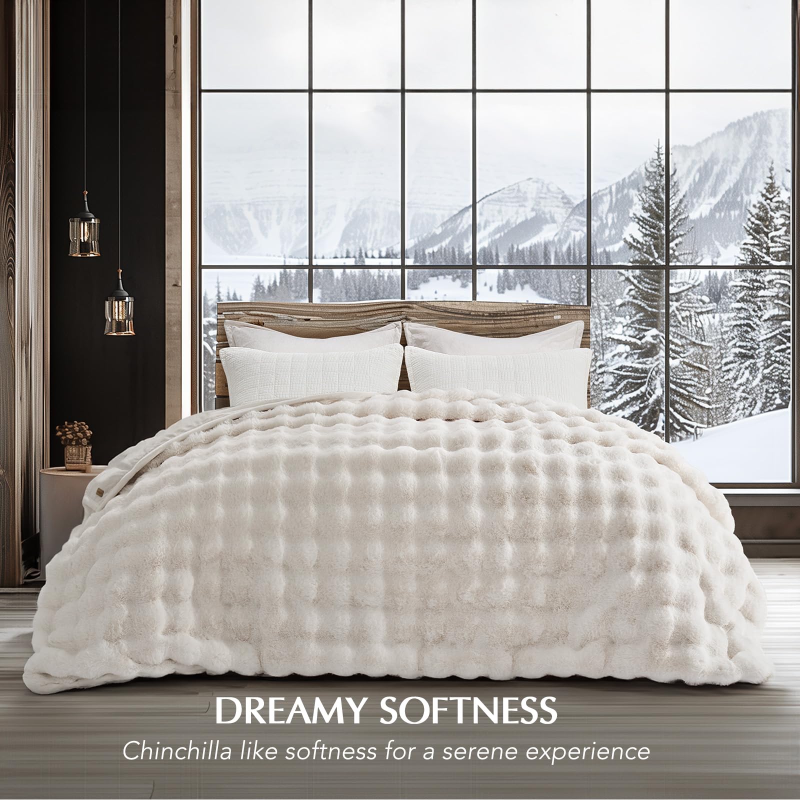 EverGrace spread across bed footboard for layered bedroom styling and warmth