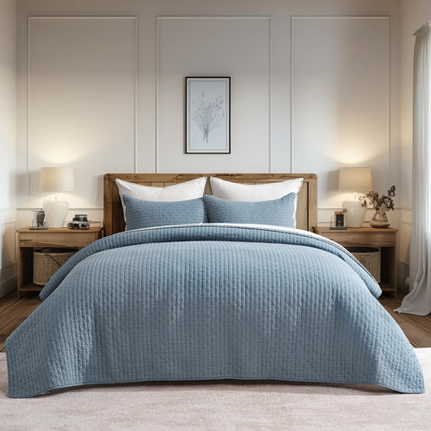 EverGrace quilt drape over mattress showing oversized fit and elegant coverage benefit