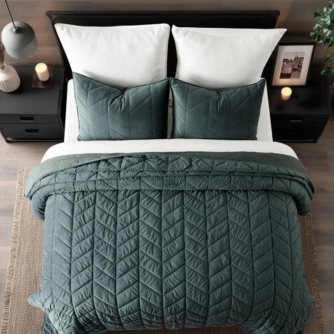 EverGrace herringbone chevron stitch detail providing structure and visual interest