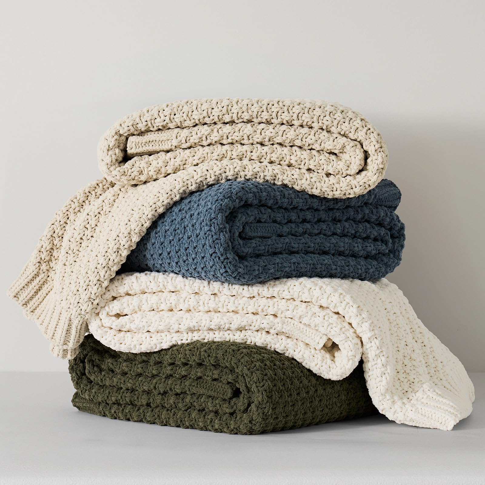 EverGrace throw wrapped around person conveying cozy comfort benefit
