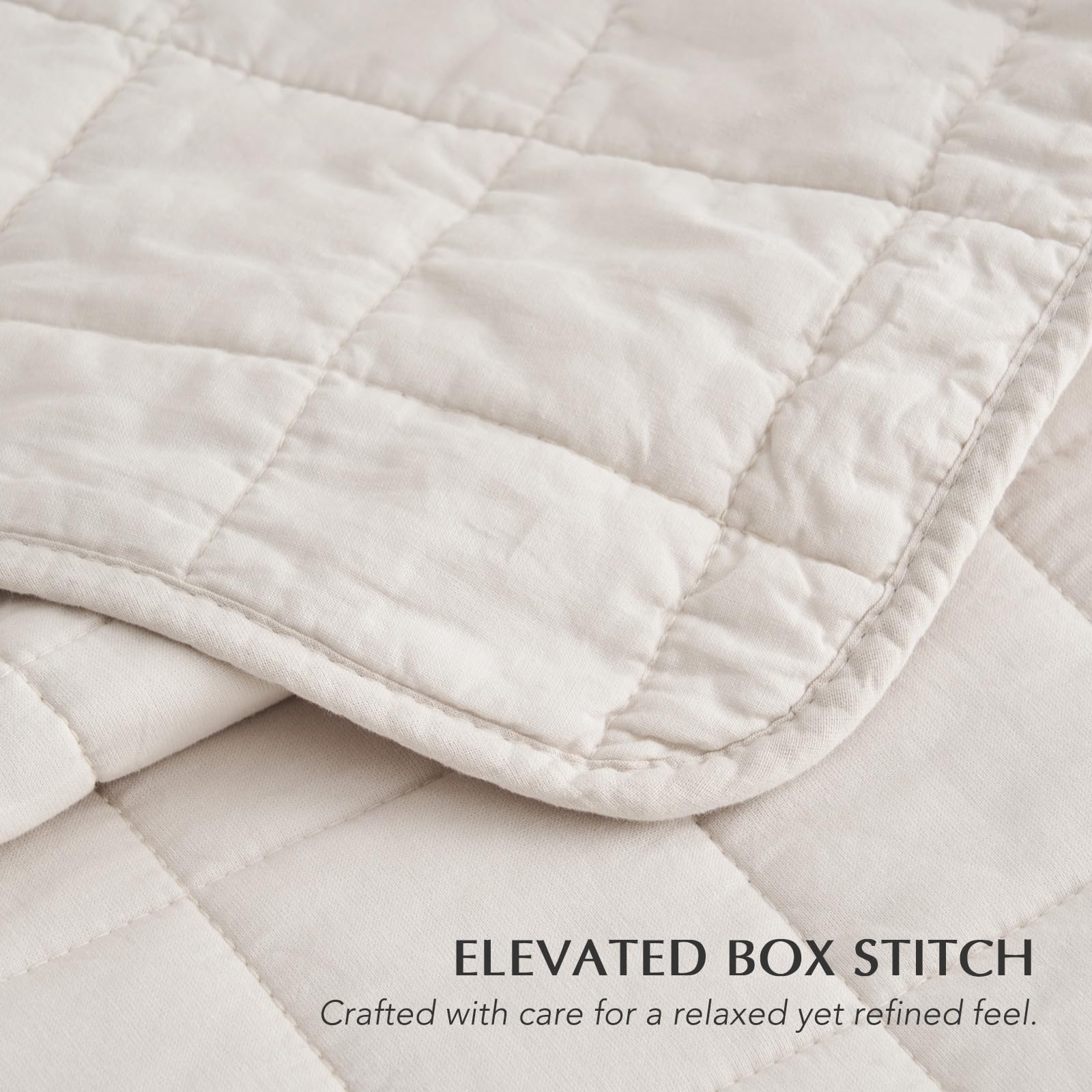 EVERGRACEHOME cotton texture macro showing garment-washed softness and breathability