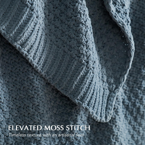 EverGrace throw draped on sofa adding cozy layered style and warmth