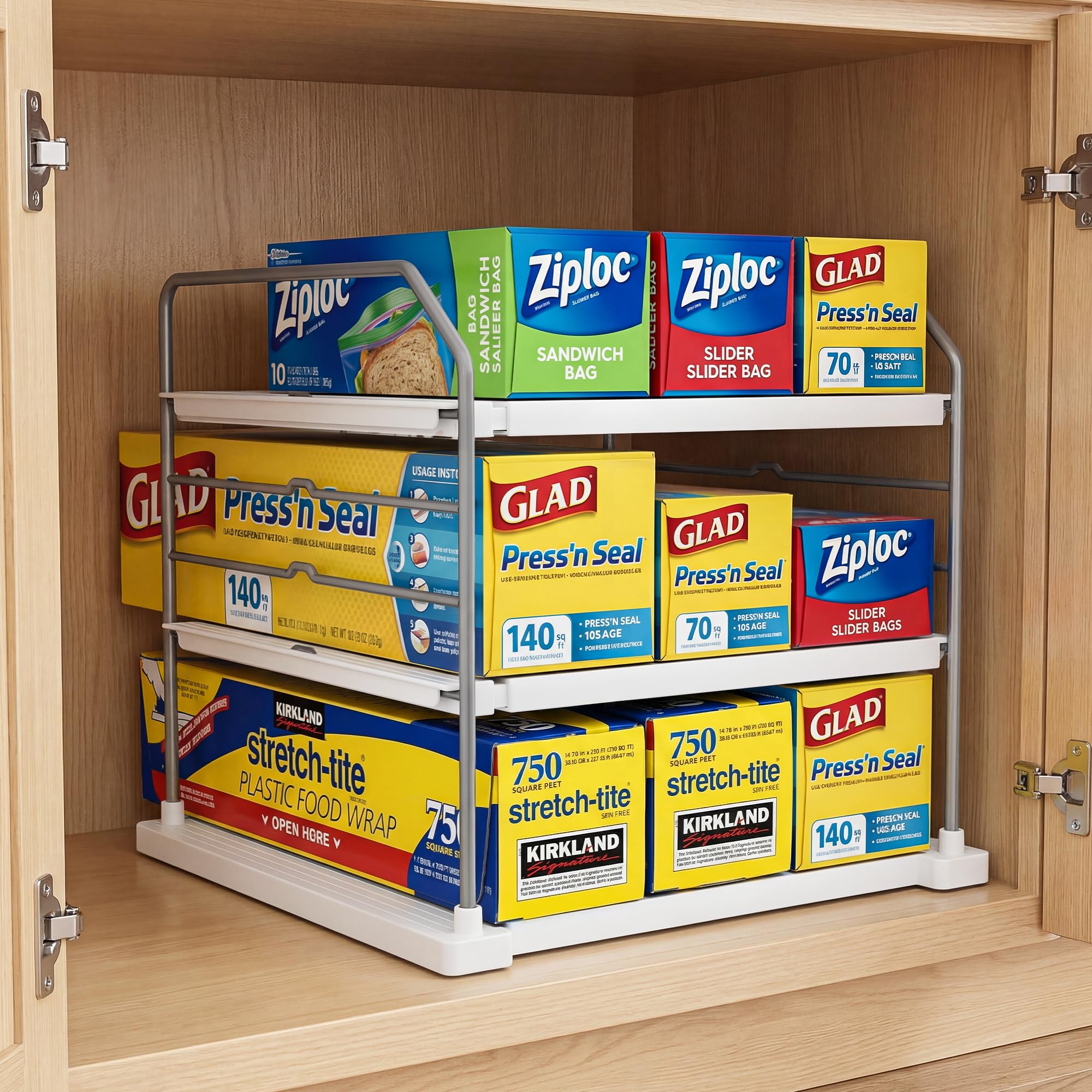 EVERIE close-up of thickened tray detail for durable storage support