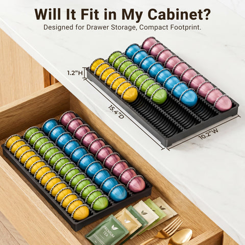 EVERIE organizer used in an office coffee station to streamline service