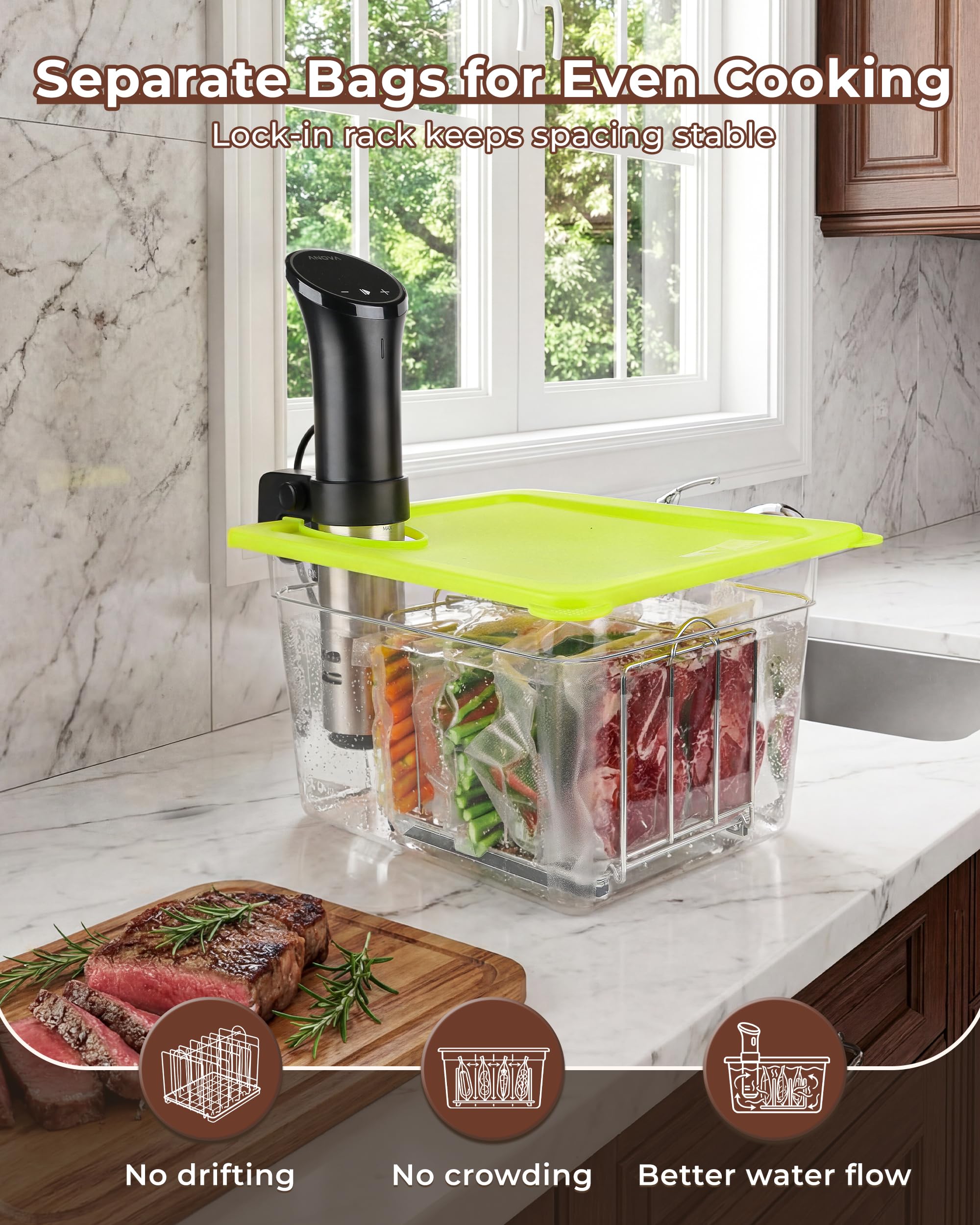 EVERIE kit in a kitchen setting highlighting organized long-cook convenience