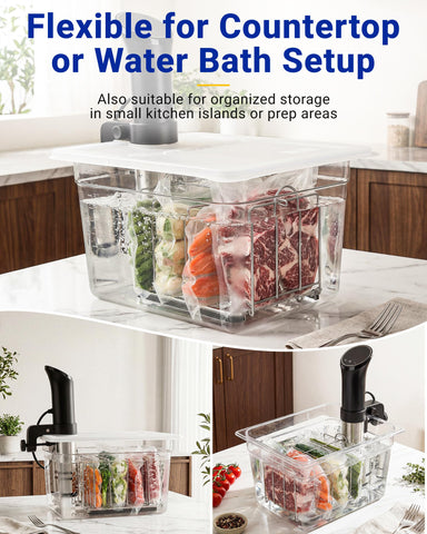 EVERIE rack04 in a kitchen setting showing easier loading and organized meal prep