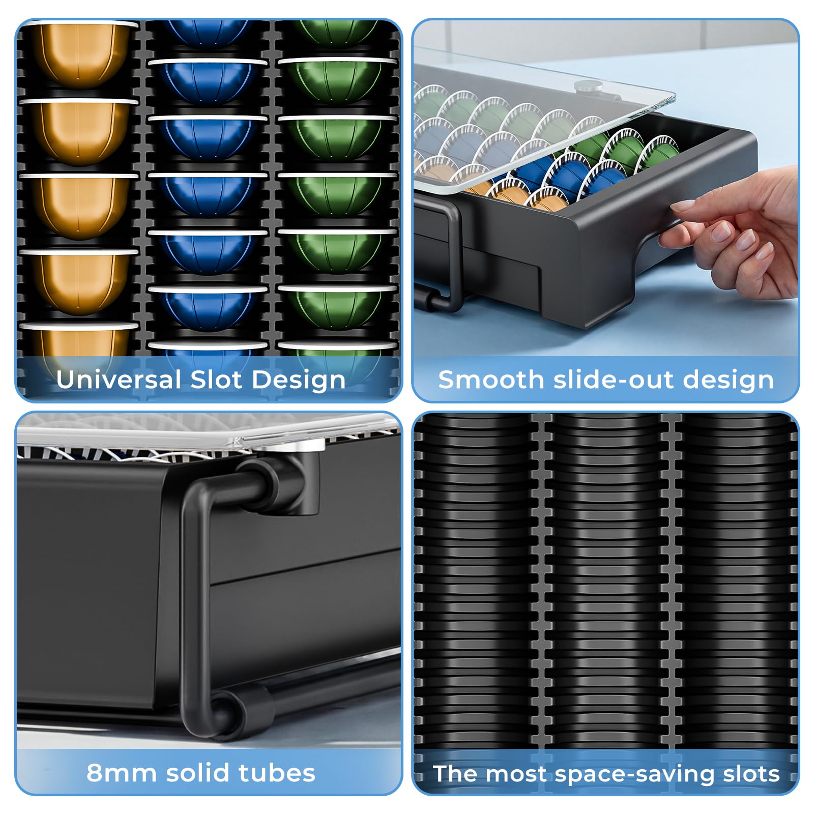 EVERIE scale comparison showing small footprint saving counter space