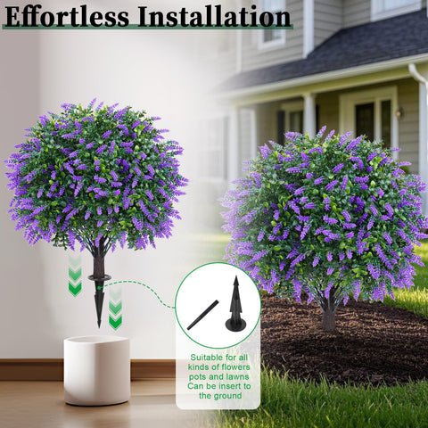EverNature topiary size comparison next to doorway illustrating scale and fit