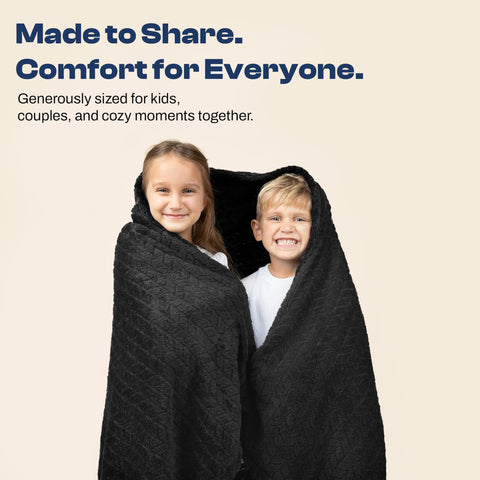 EverSnug back sleeve attached to suitcase handle keeping blanket accessible