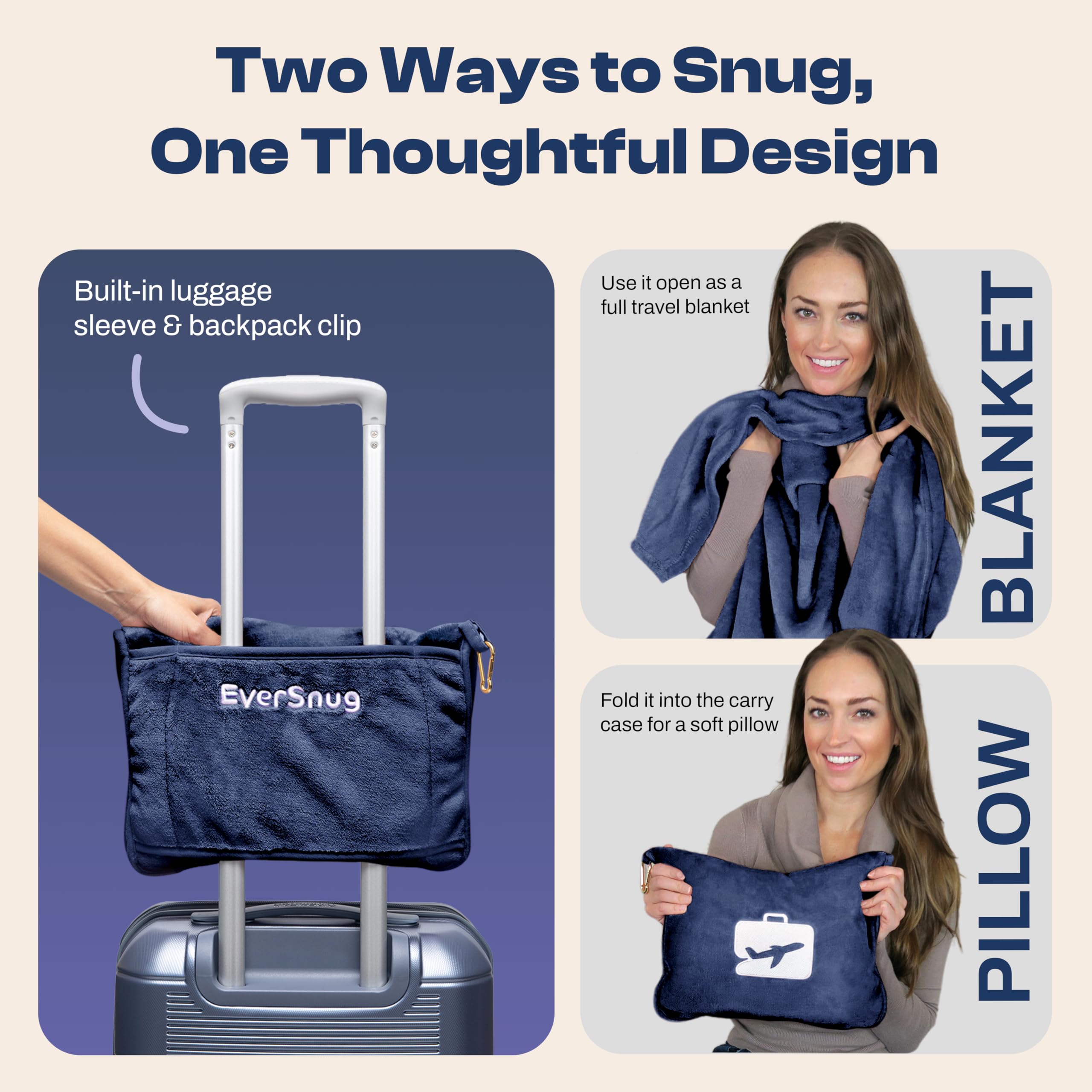 EverSnug unfolded blanket full size demonstrating generous coverage and comfort