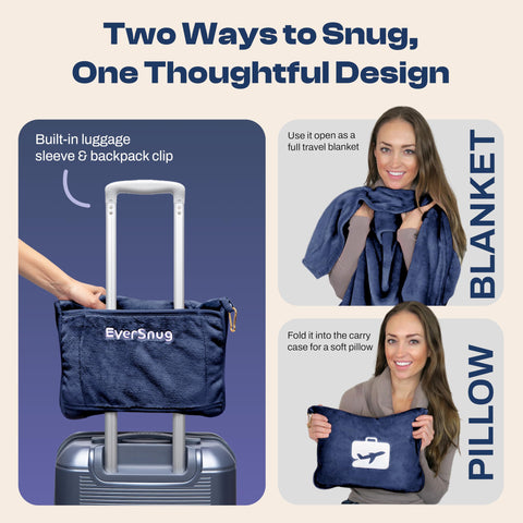 EverSnug unfolded blanket full size demonstrating generous coverage and comfort