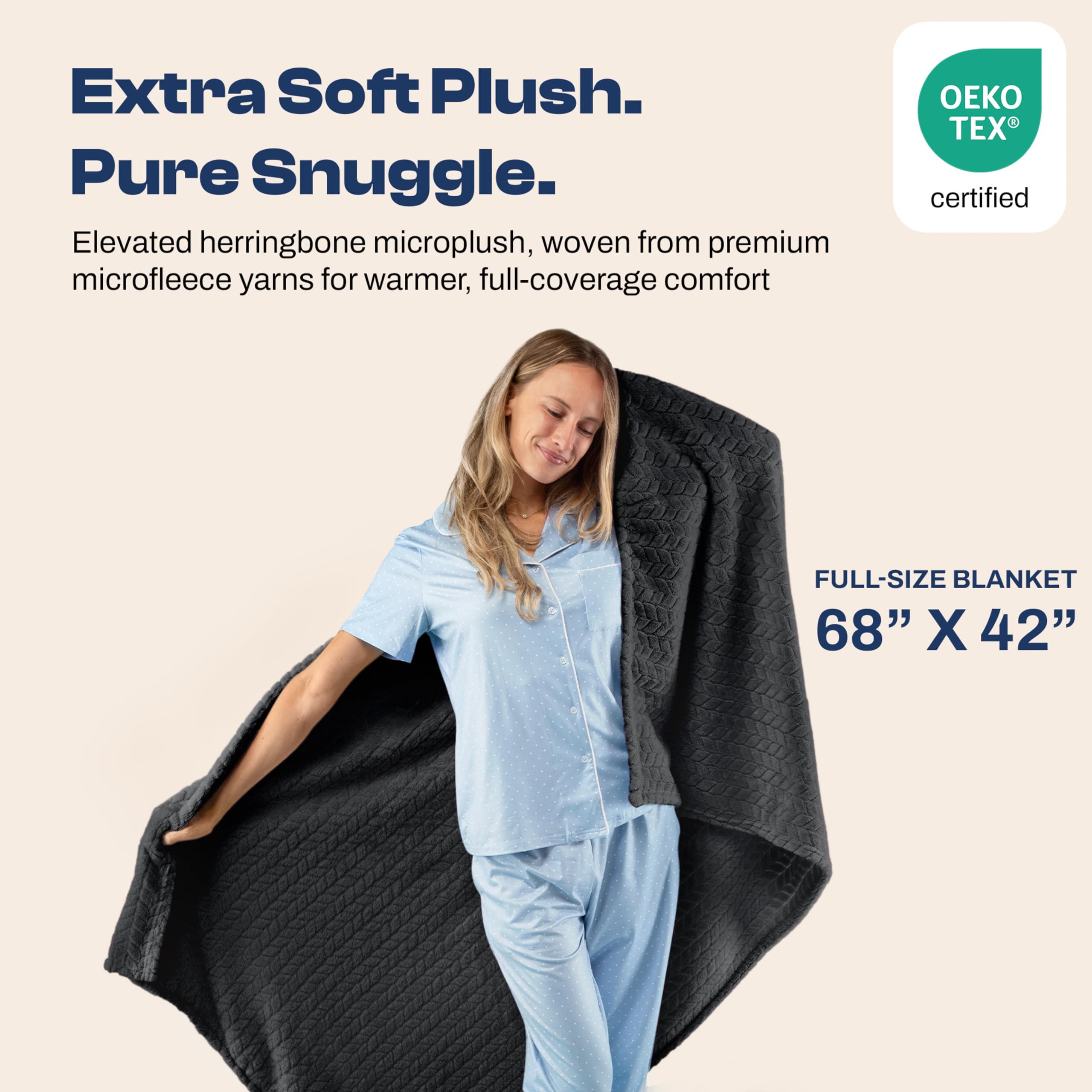 EverSnug pillowcase in use on plane seat offering head support benefit