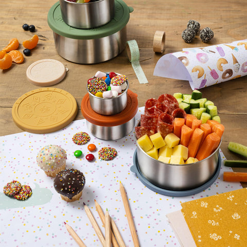 Everusely bento-style arrangement appealing to kids and encouraging healthy eating