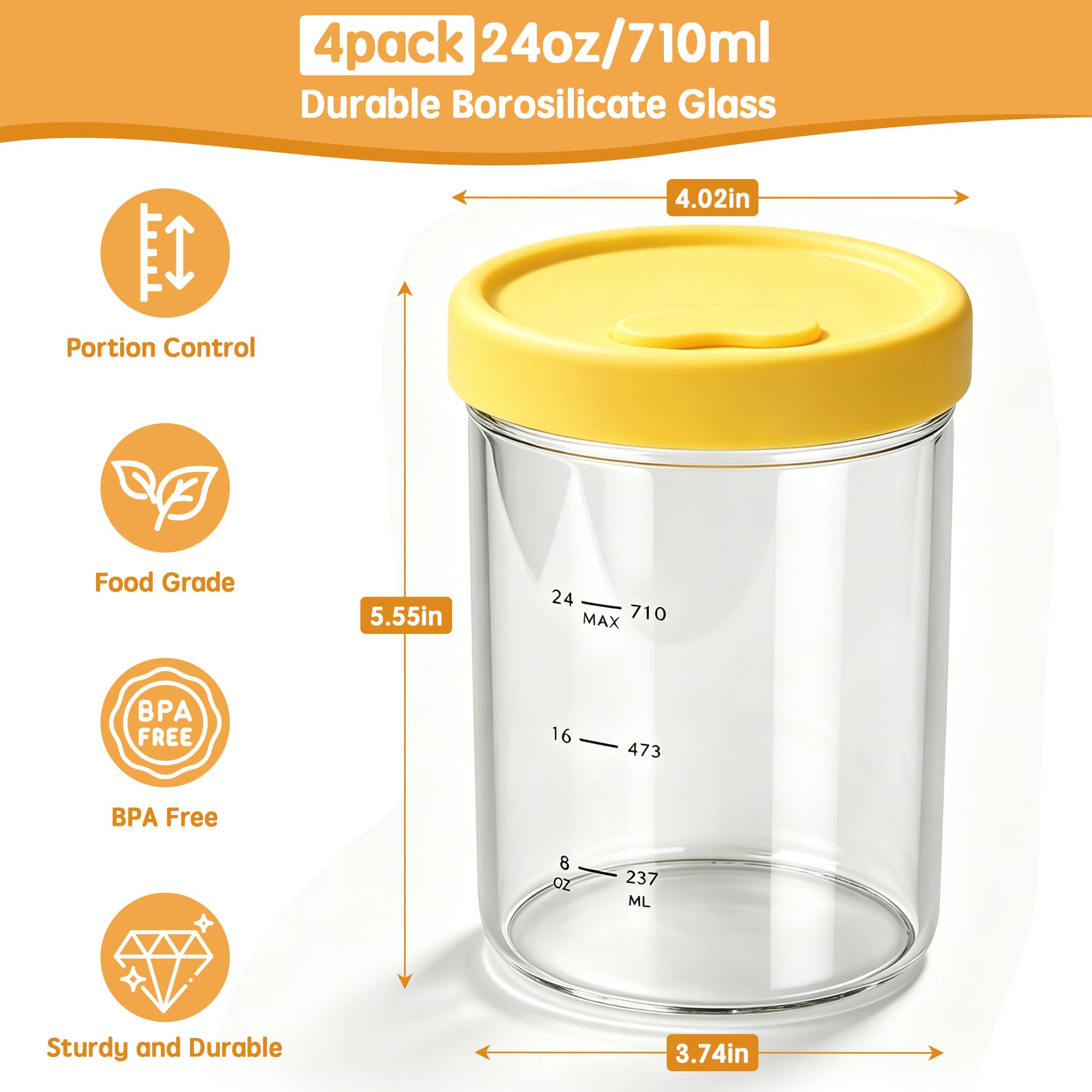 Evjeal close-up of thick borosilicate glass highlighting strength and temperature tolerance