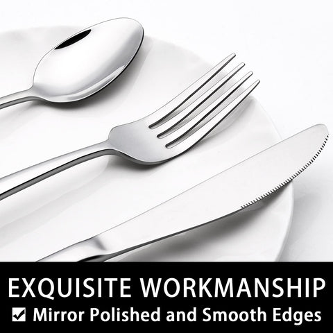EWFEN dinner knife close-up, heavy-duty blade shows durability and control