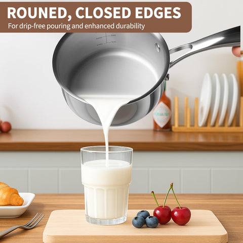 EWFEN saucepan on induction cooktop proving induction compatibility and speed