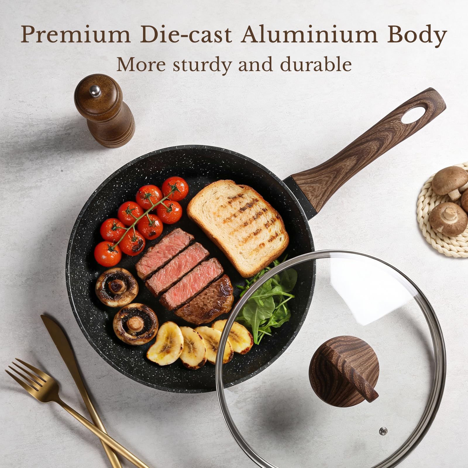 EWFEN cookware in kitchen lifestyle for complete meal versatility