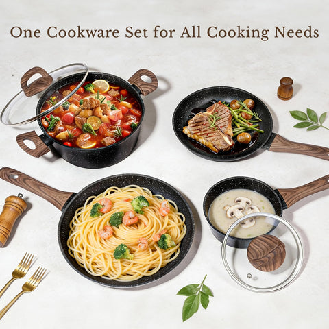 EWFEN silicone utensils and pot protectors showing surface protection