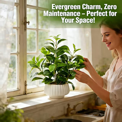 Ewtogift plant on desk demonstrating decorative greenery for workspace