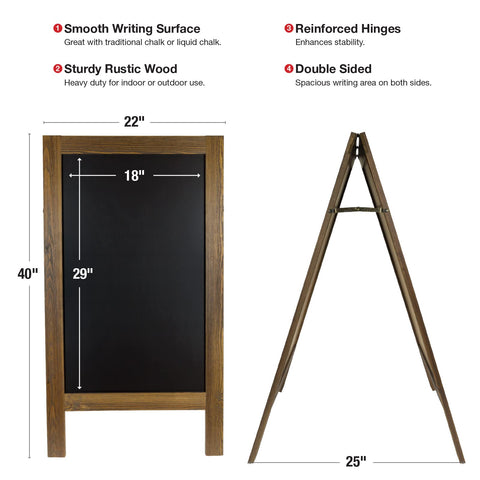Excello Global markers and stencil kit included for easy professional signage