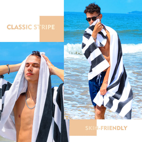 Exclusivo Mezcla folded towel pile demonstrating thickness and durable stitching