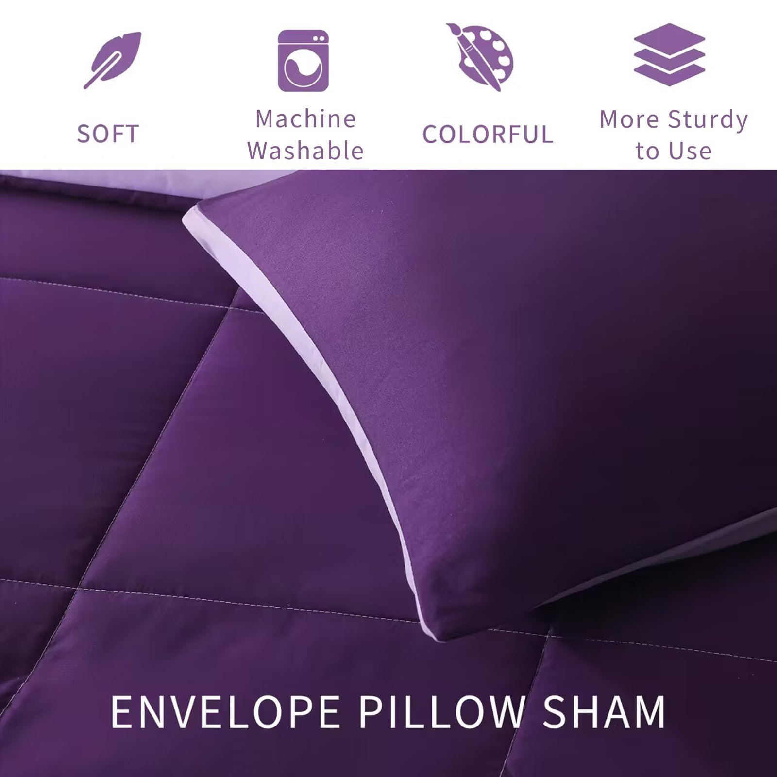 Exclusivo Mezcla comforter on a queen bed showing full 90 x 90 inch coverage