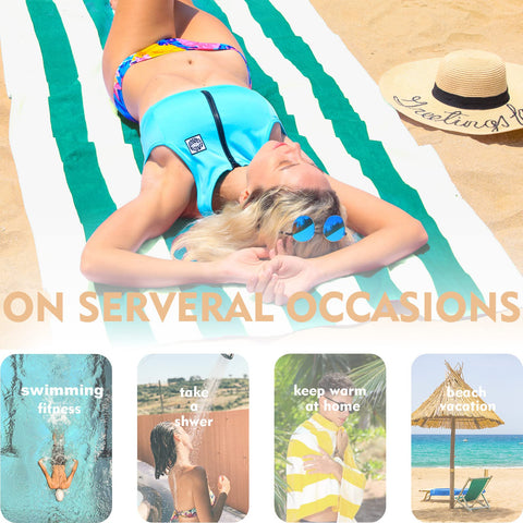 Exclusivo Mezcla stripe detail close-up displays retro cabana pattern and style
