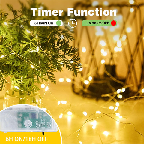 EXF lights wrapped around plant adding cozy atmosphere to room
