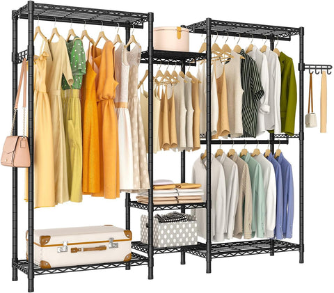 Exglobol front view showing full wardrobe rack and heavy load capacity