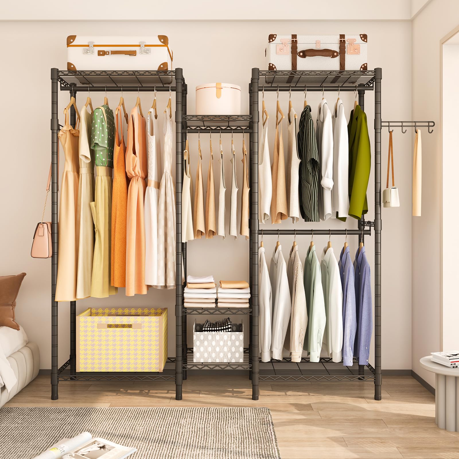 Exglobol styled in bedroom showing neat storage and easy-access benefit