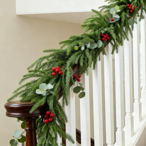 EXKRAEFT warm LED bulbs with berries highlighting soft glow