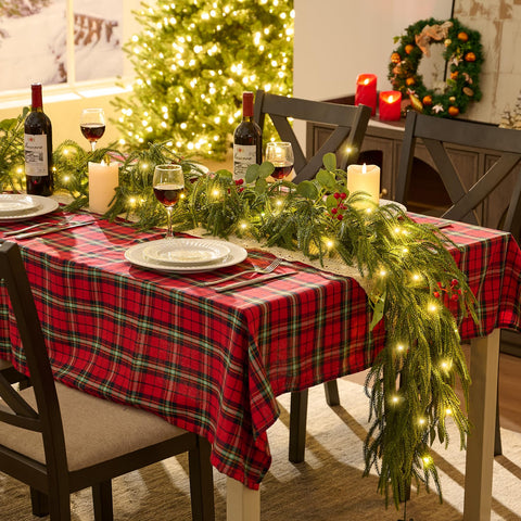 EXKRAEFT garland rolled and boxed for compact off-season storage