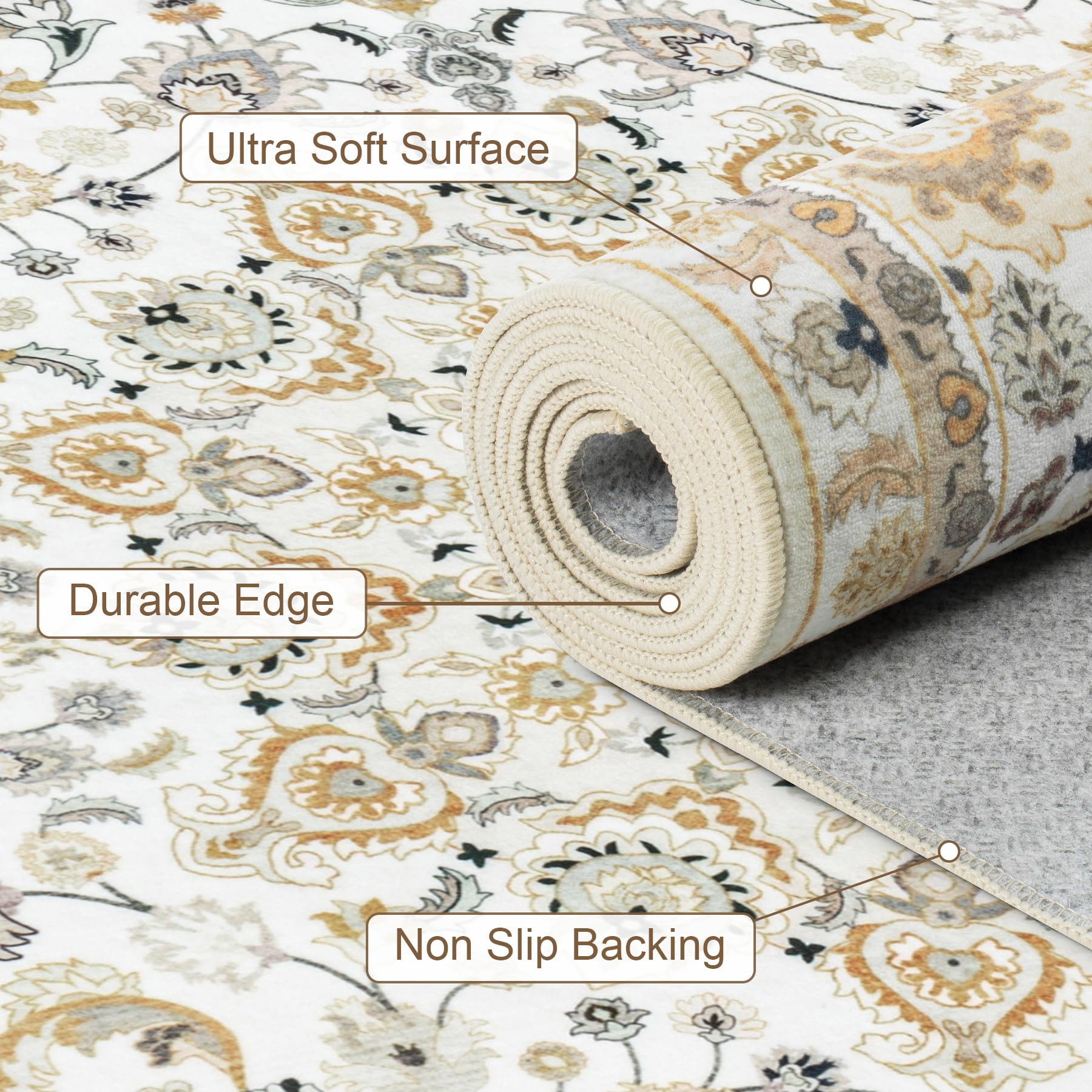 ExpediX in bedroom layout showing rug framing bed and warm comfort benefit