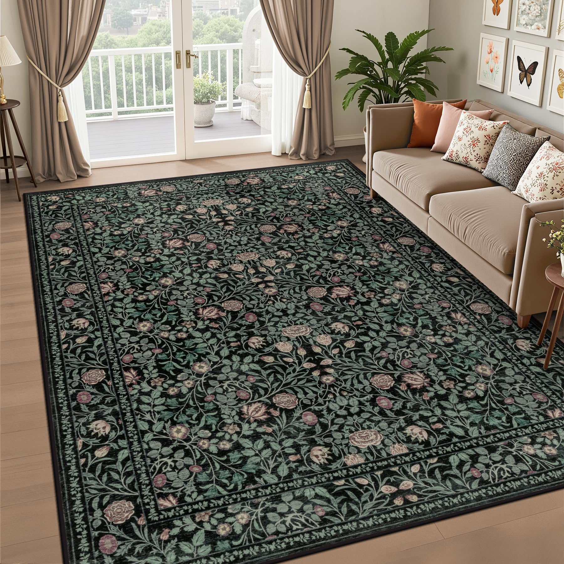 ExpediX close-up of vintage floral motif highlighting rich color and decorative appeal