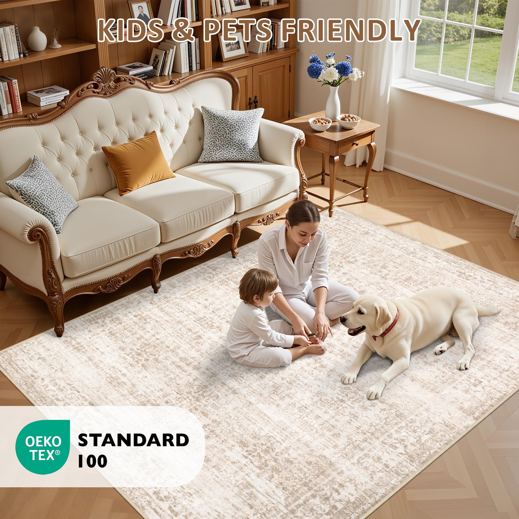 ExpediX unboxed rug showing packaging and ready-to-use convenience