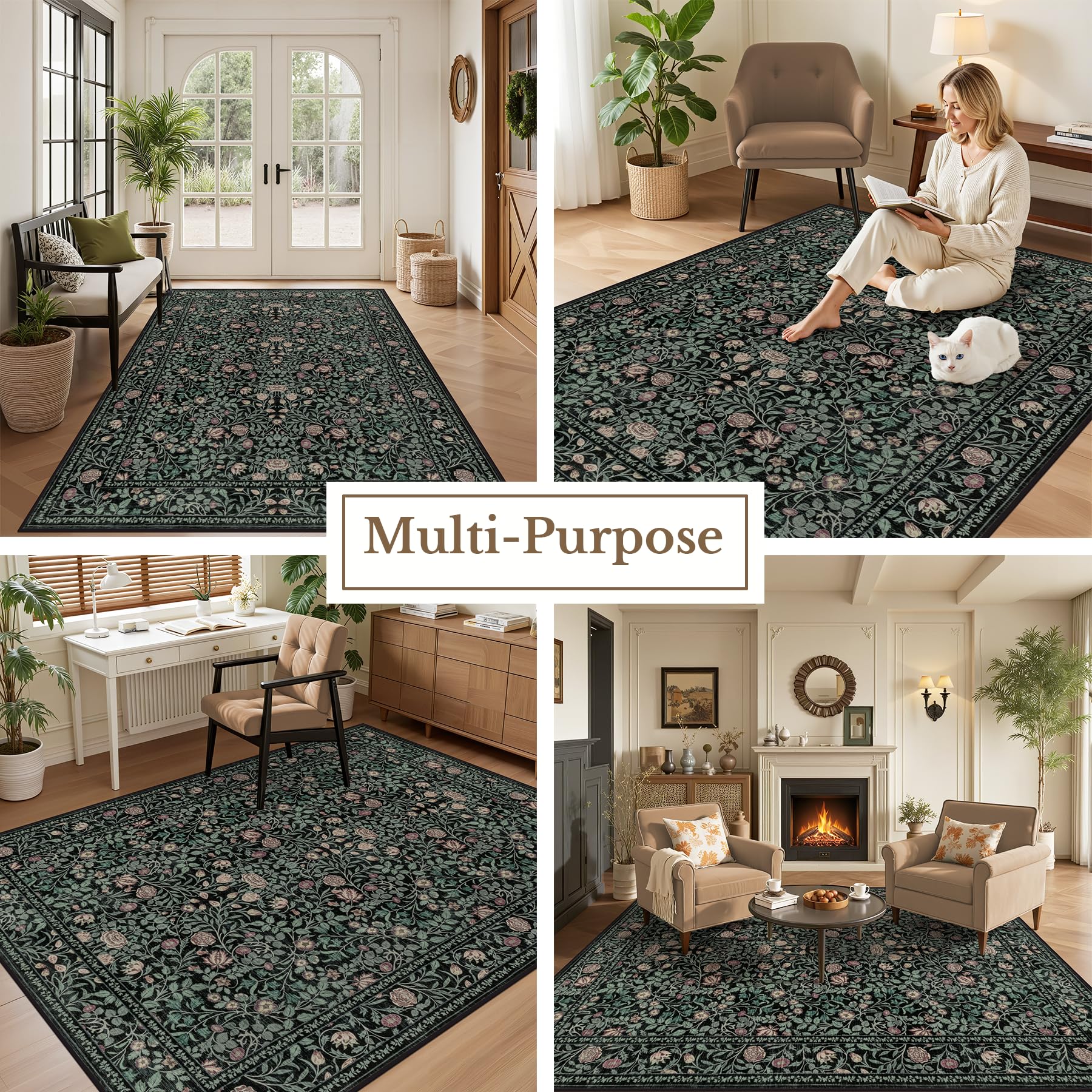 ExpediX area rug styled in a living room adding warmth and coordinated decor