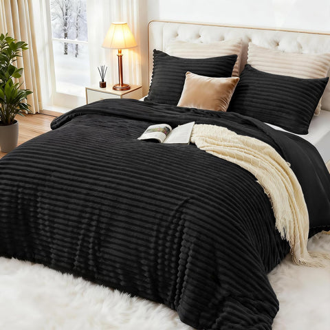 EXQ Home comforter draped on bed to show layered bedroom styling benefit
