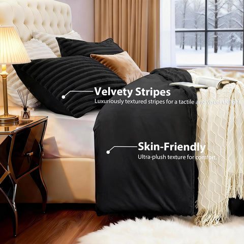 EXQ Home two pillow shams displayed for coordinated, styled bedding look