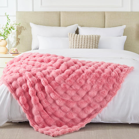 EXQ Home close-up of faux fur pile highlighting luxurious softness
