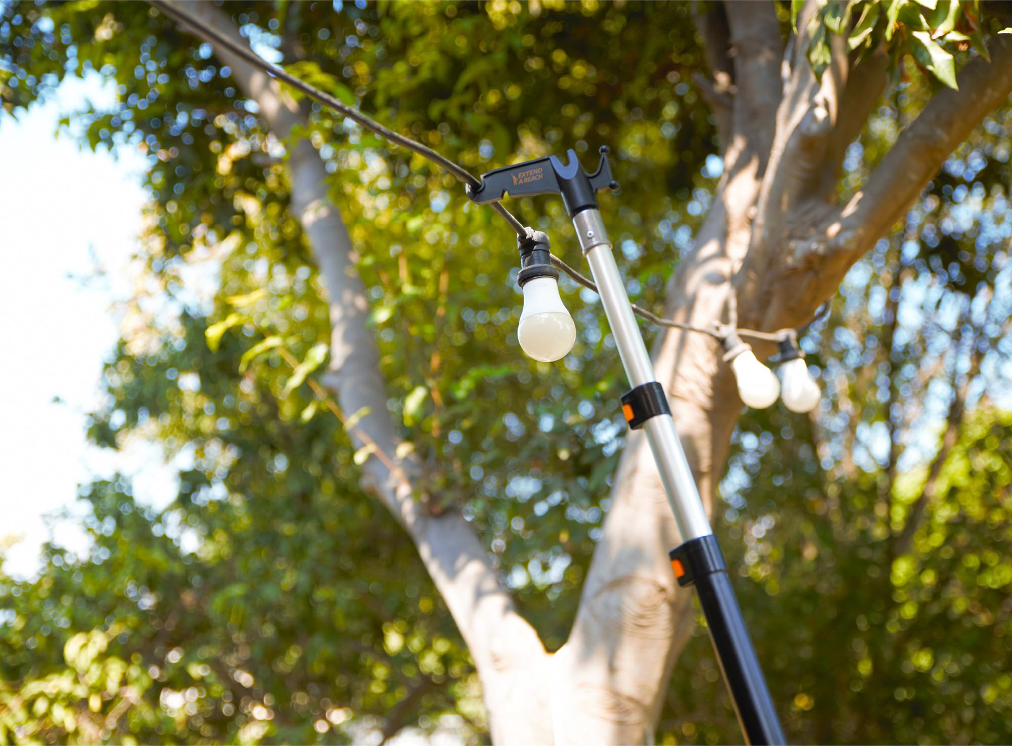 EXTEND-A-REACH accessory thread mount close-up showing universal compatibility