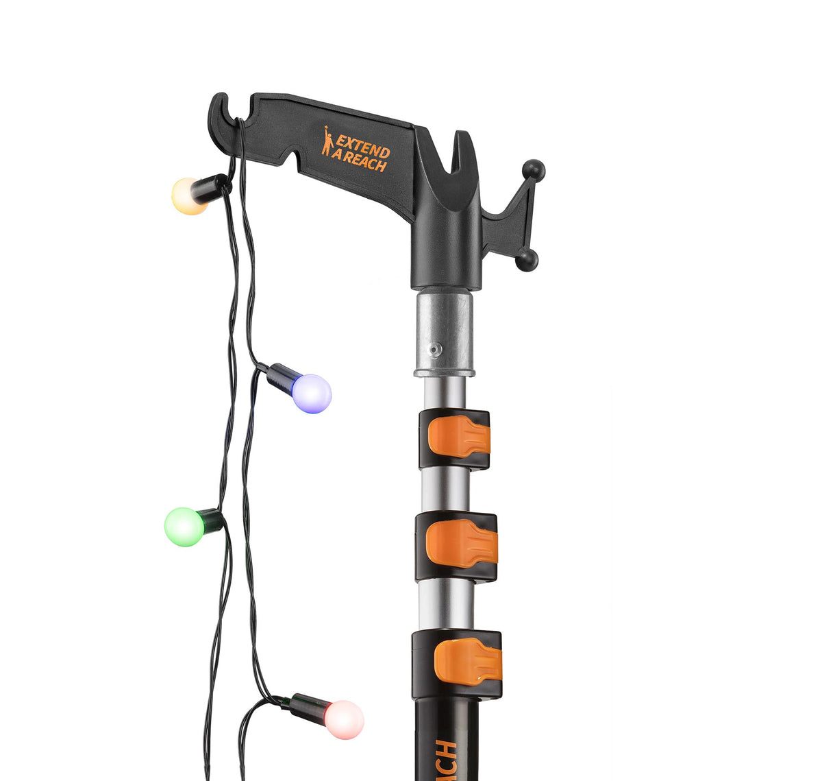 EXTEND-A-REACH full-height pole front view showing sturdy build and reach benefit