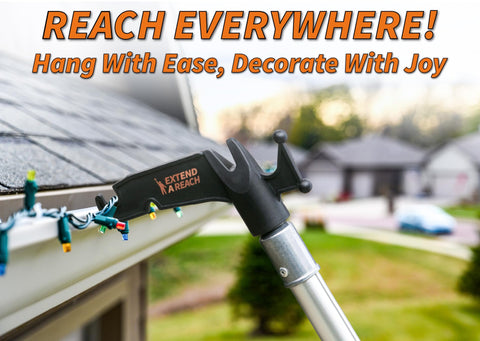 EXTEND-A-REACH pole with paint roller attached showing multi-tasking versatility